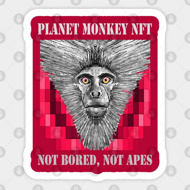 Planet Monkey NFT Not Bored Apes Sticker by PlanetMonkey